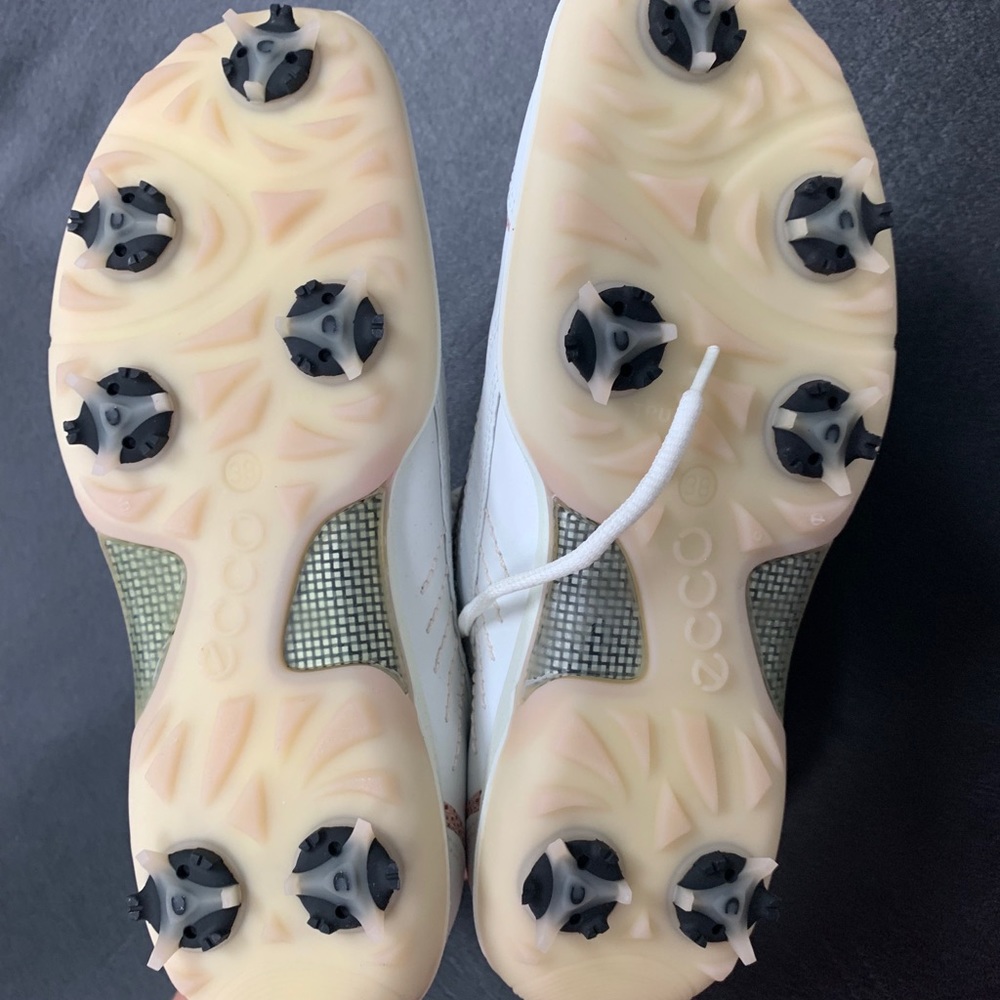 Ecco White And Pink Sneaker Size 38 - Picture 8 of 8